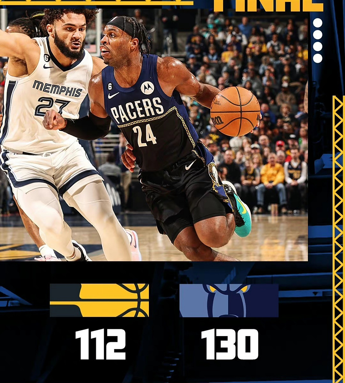 步行者逆转灰熊,取得三连胜 步行者逆转灰熊,取得三连胜